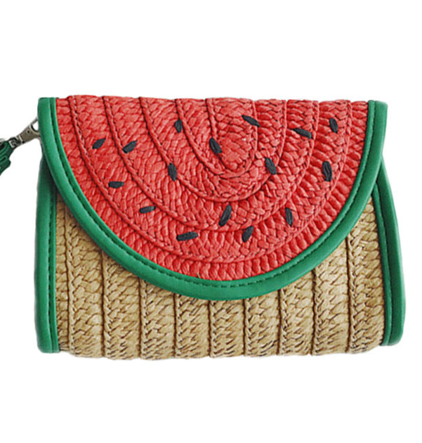 Watermelon Clutch Women's Hand-woven Bag